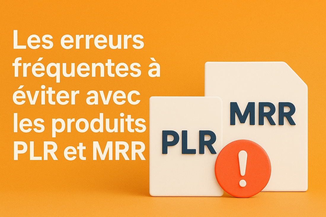 Erreurs fréquentes avec les produits PLR et MRR