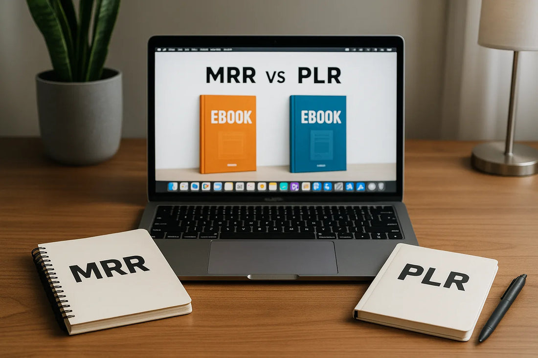 Illustration représentant la différence entre produit MRR et PLR