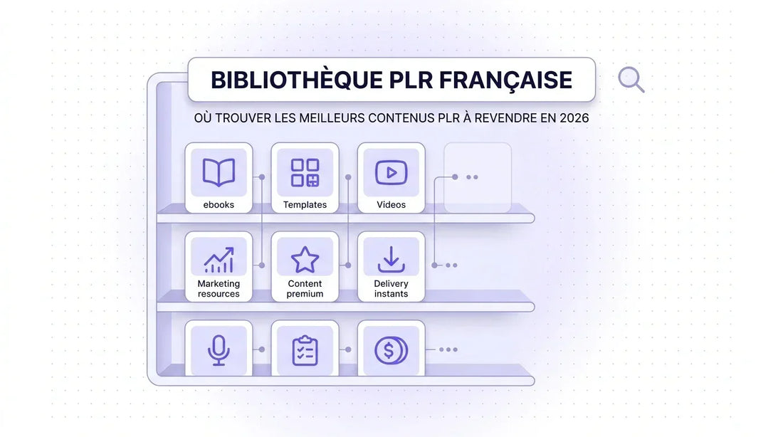 Bibliothèque PLR : Guide pour trouver les meilleurs contenus à revendre