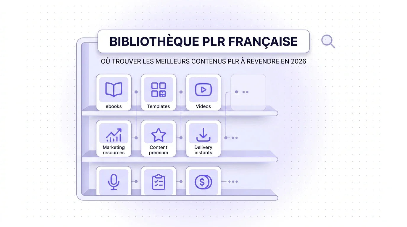 Bibliothèque PLR : où trouver les meilleurs contenus à revendre en 2026 ?