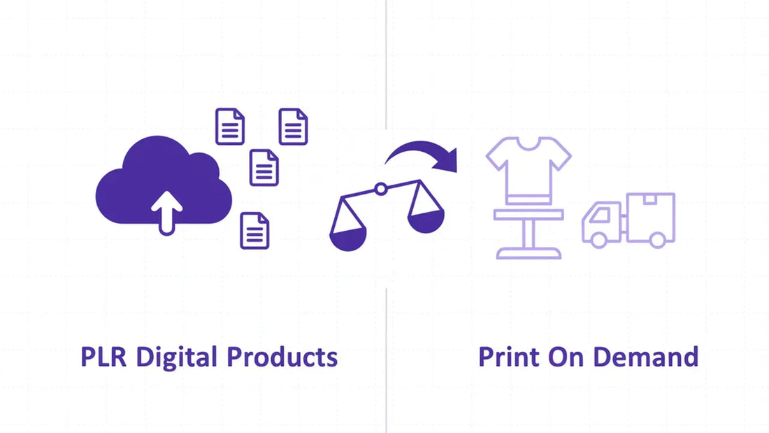Print on demand vs PLR comparatif complet pour débutants 2026