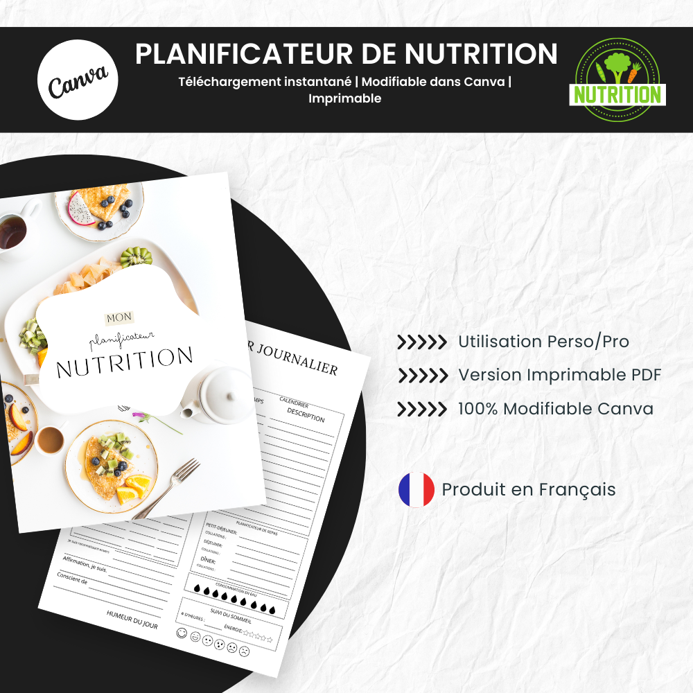 Planner pack to organize and structure your daily life