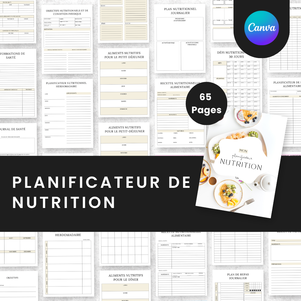 Planner pack to organize and structure your daily life