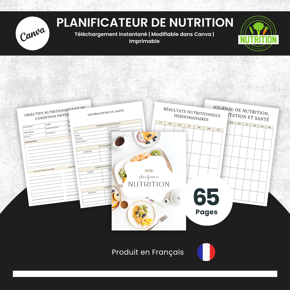 Planner pack to organize and structure your daily life