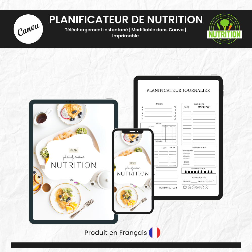 Planner pack to organize and structure your daily life