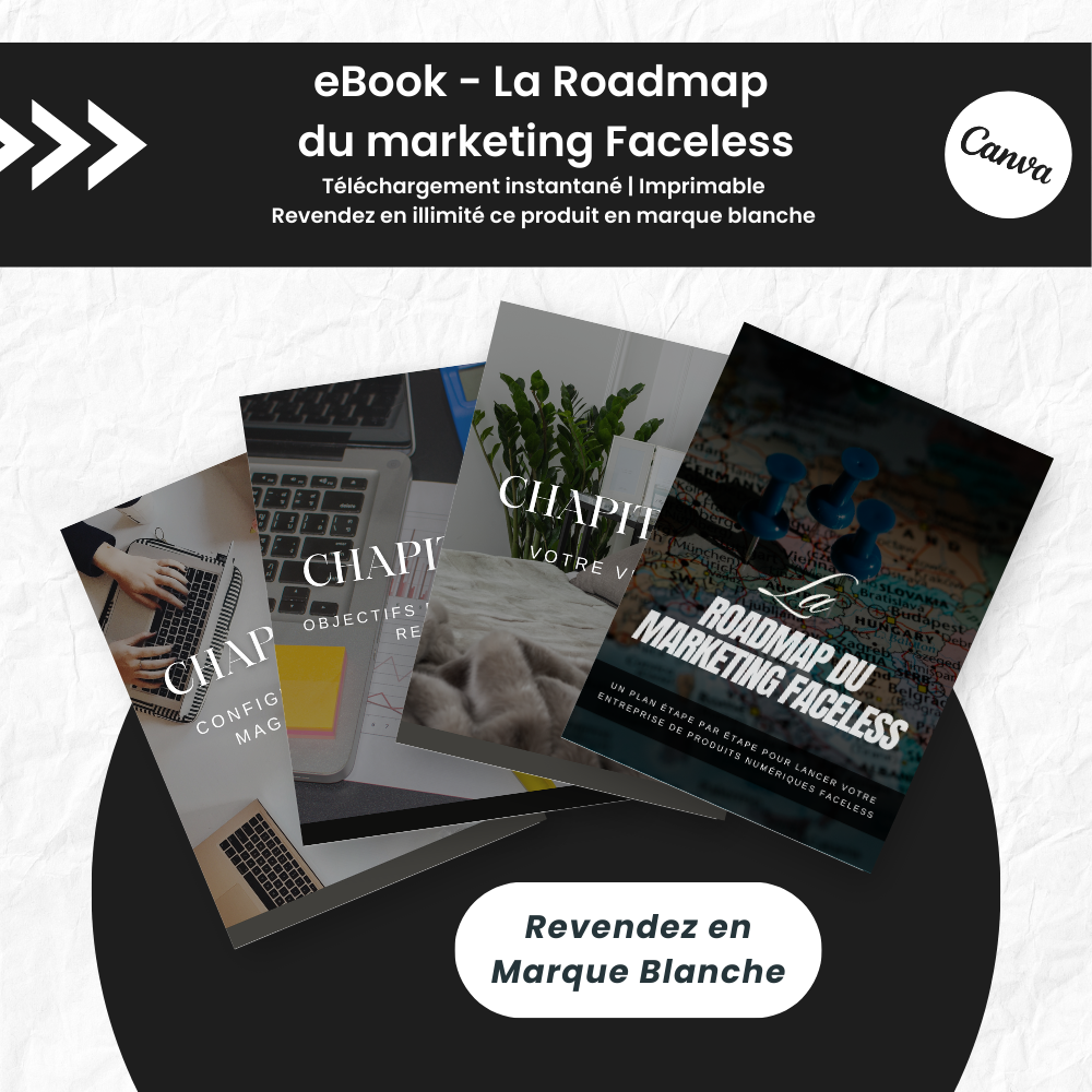 La Roadmap du Marketing Faceless PLR - eBook Canva (À Revendre)