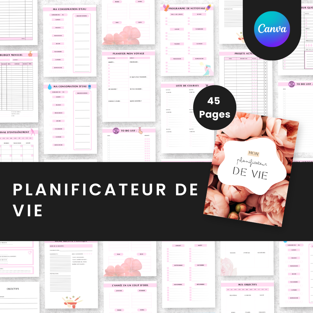 Pack planificateurs pour organiser et structurer votre quotidien - Captivateur