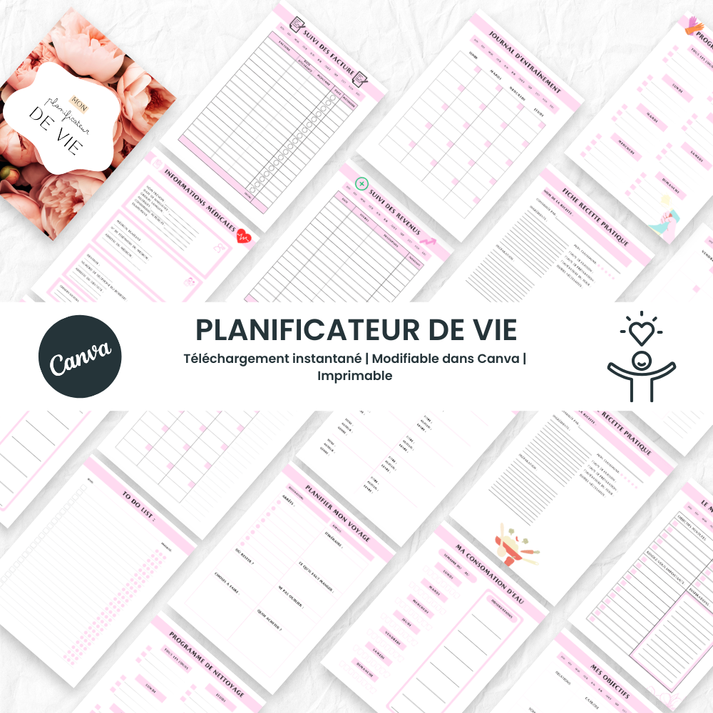 Pack planificateurs pour organiser et structurer votre quotidien - Captivateur