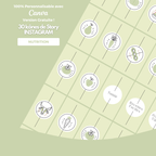 Templates PLR Icônes Story Instagram Nutrition Vert Clair (30 Modèles à Revendre) - Captivateur