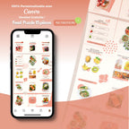 Templates PLR Instagram Nutrition - Feed Puzzle Rose (15 Pièces à Revendre) - Captivateur