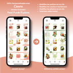 Templates PLR Instagram Nutrition - Feed Puzzle Rose (15 Pièces à Revendre) - Captivateur