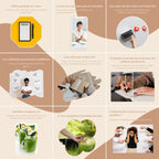 Templates PLR Instagram Pleine Conscience - Feed Puzzle Marron Beige (30 Pièces à Revendre) - Captivateur