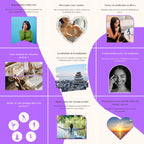 Templates PLR Instagram Pleine Conscience - Feed Puzzle Violet et Blanc (30 Pièces à Revendre) - Captivateur