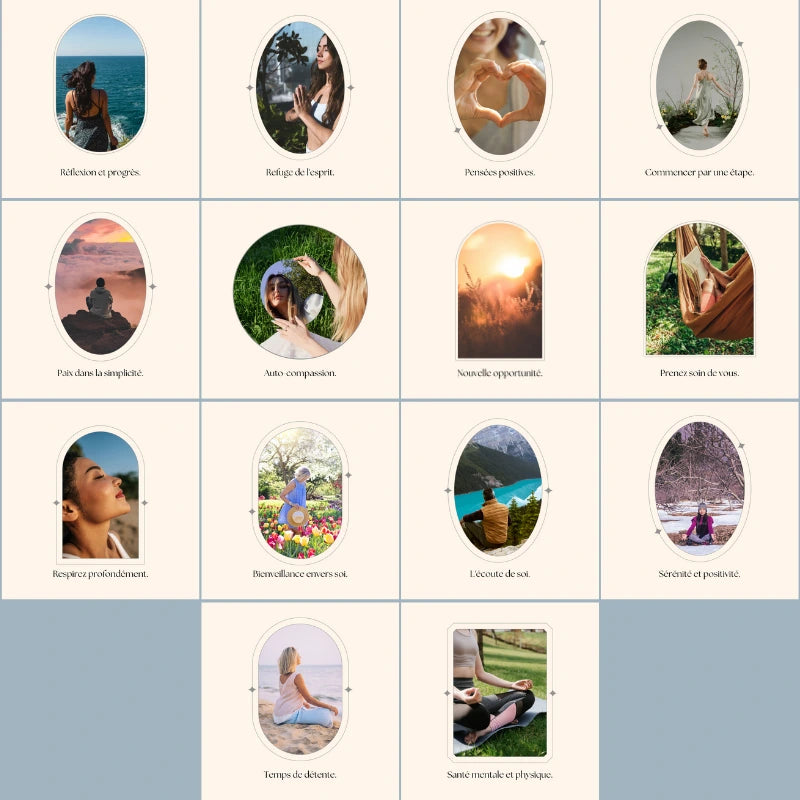 Templates PLR Posts Instagram Santé Mentale (30 Posts à Revendre) - Captivateur