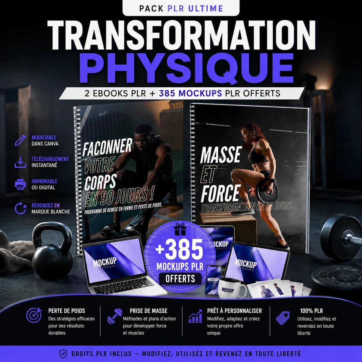 Transformation Physique eBook PLR image produit