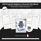 eBook 500 Produits Digitaux à Succès PLR - Captivateur