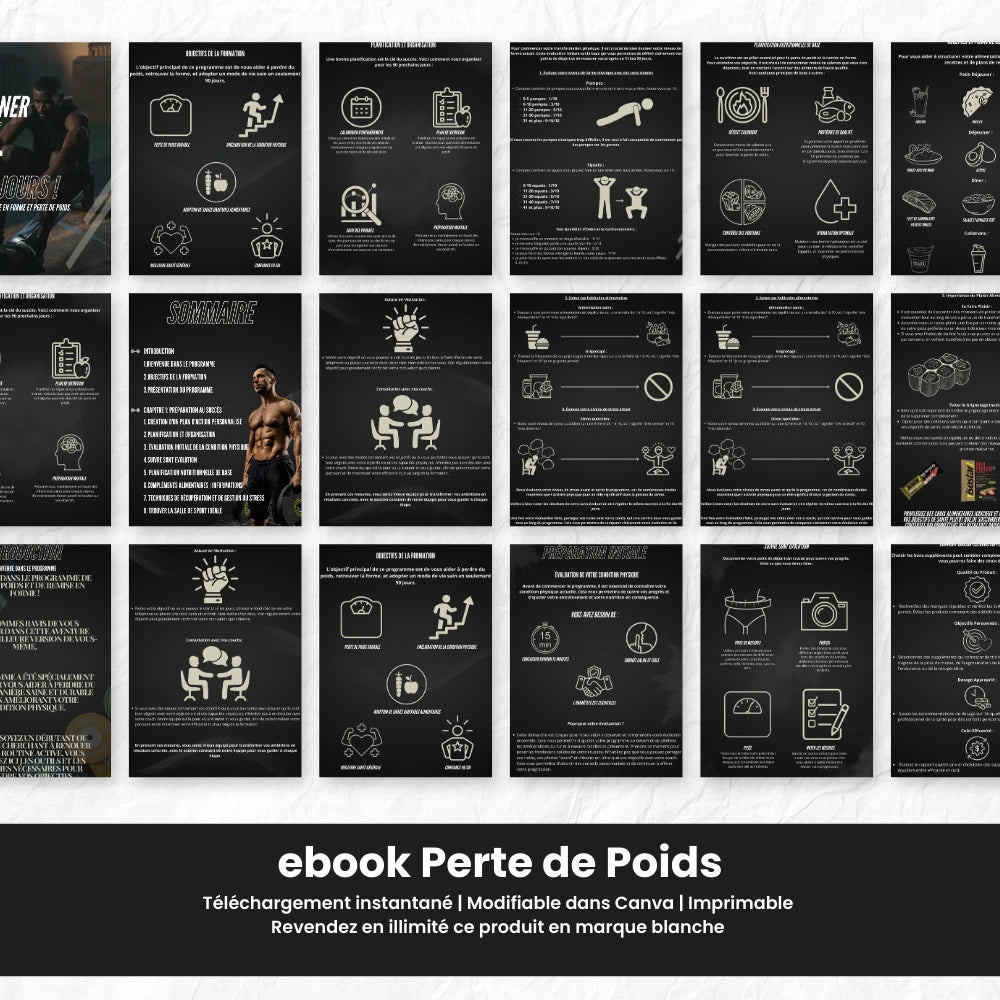ebook perte de poids PLR Français - Captivateur