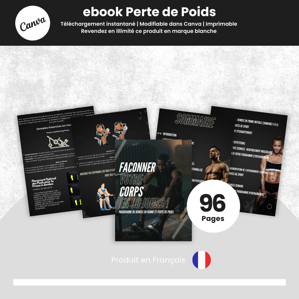 ebook perte de poids PLR Français - Captivateur
