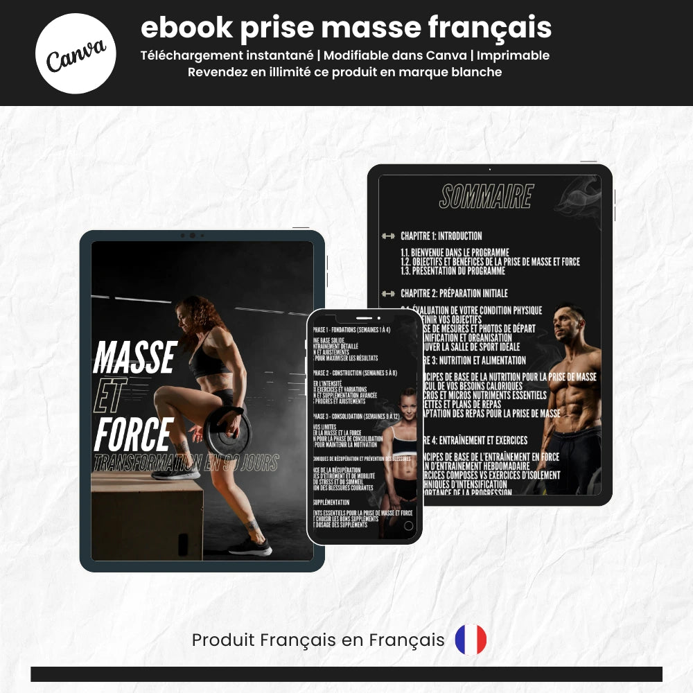 ebook prise de masse PLR Français - Captivateur