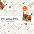 Menu de la semaine guide pratique PLR aperçu des pages intérieures